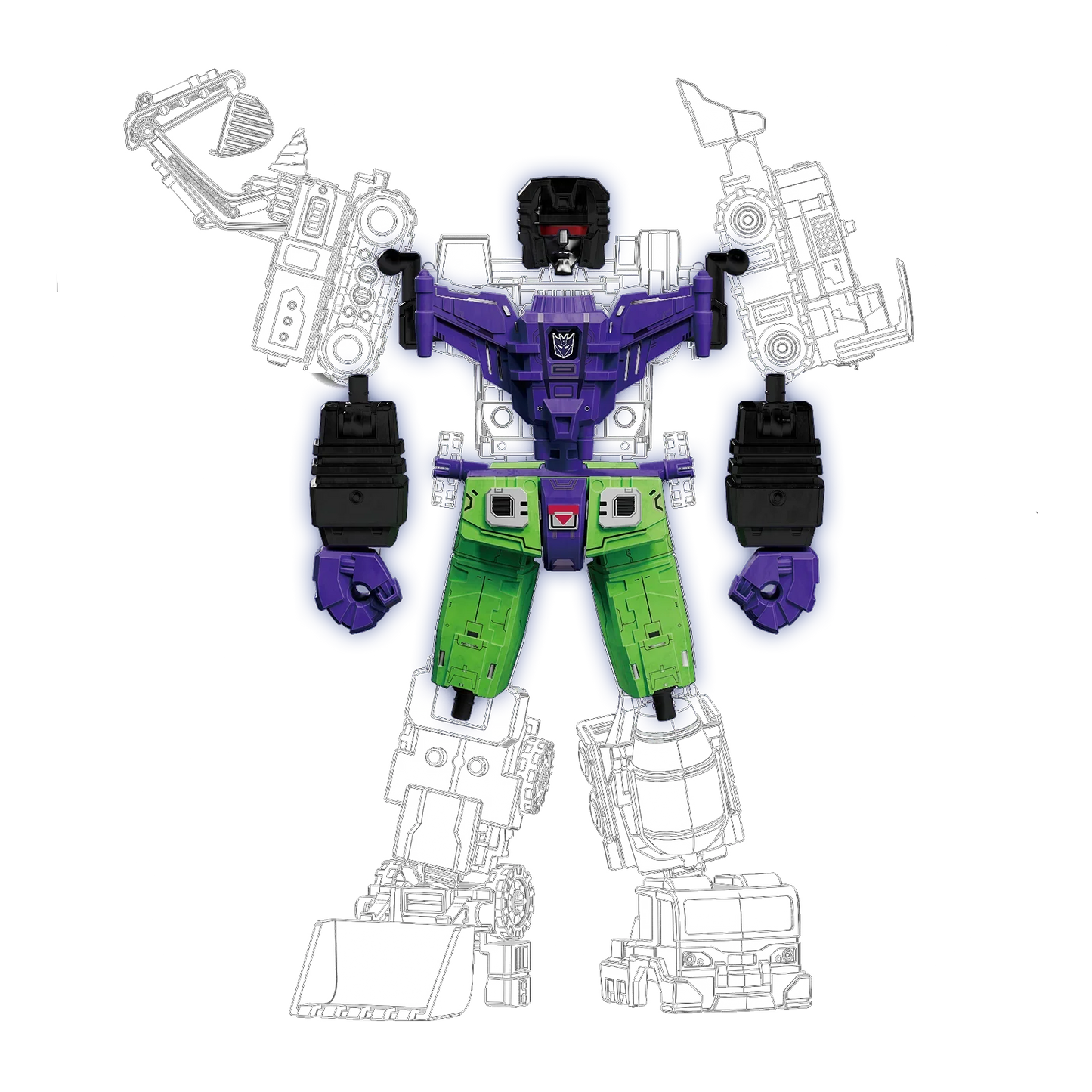 BLOKEES - Transformers Defender Version Devastator Kits Combining Accessory