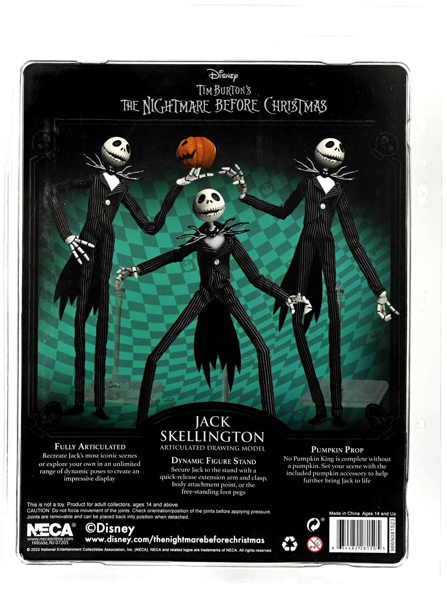 NECA - Jack Skellington with Pumpkin 9” Articulated Figure
