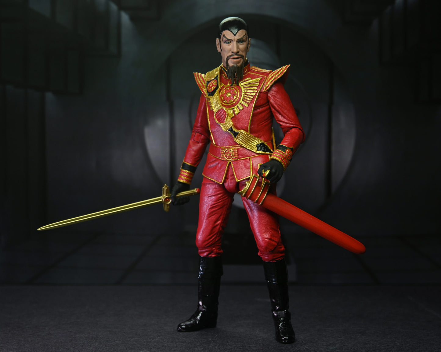 NECA - Flash Gordon (1980) 7” Scale Action Figure – Ultimate Ming (Red Military Outfit)