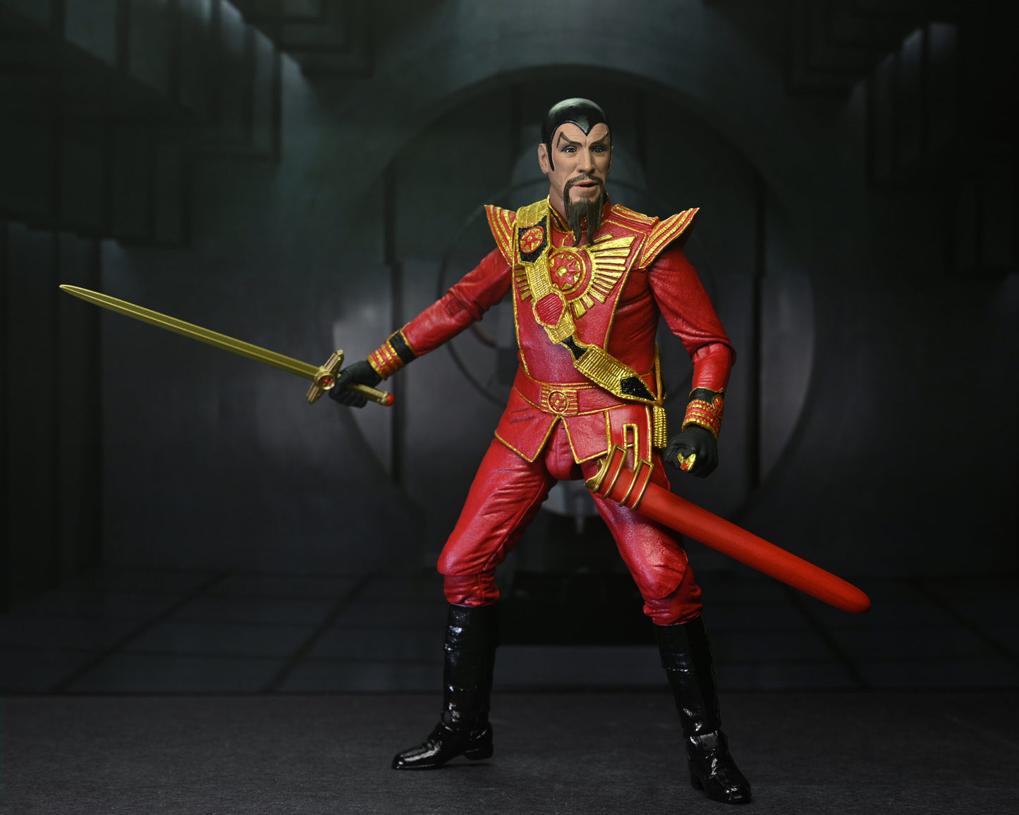 NECA - Flash Gordon (1980) 7” Scale Action Figure – Ultimate Ming (Red Military Outfit)
