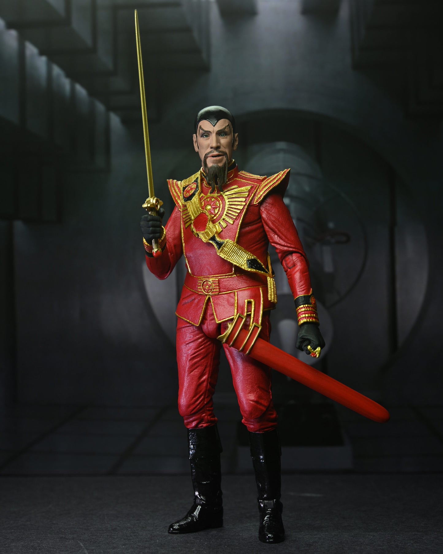 NECA - Flash Gordon (1980) 7” Scale Action Figure – Ultimate Ming (Red Military Outfit)