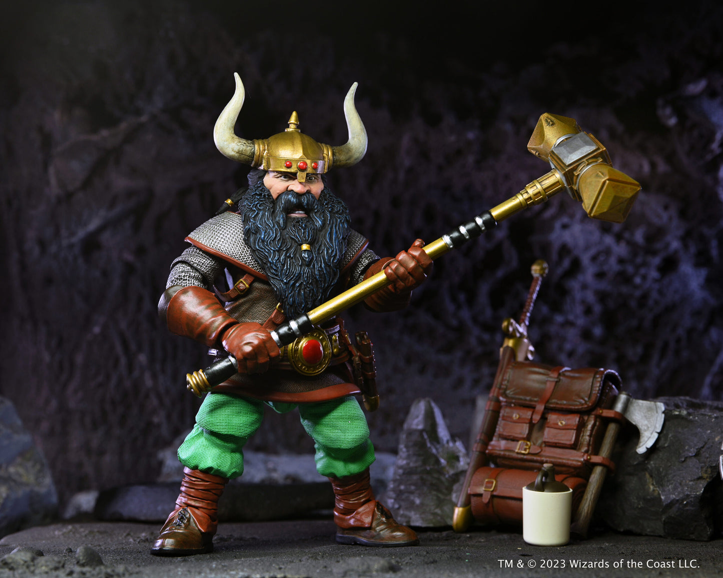 NECA: Dungeons & Dragons – Ultimate Elkhorn the Good Dwarf Fighter