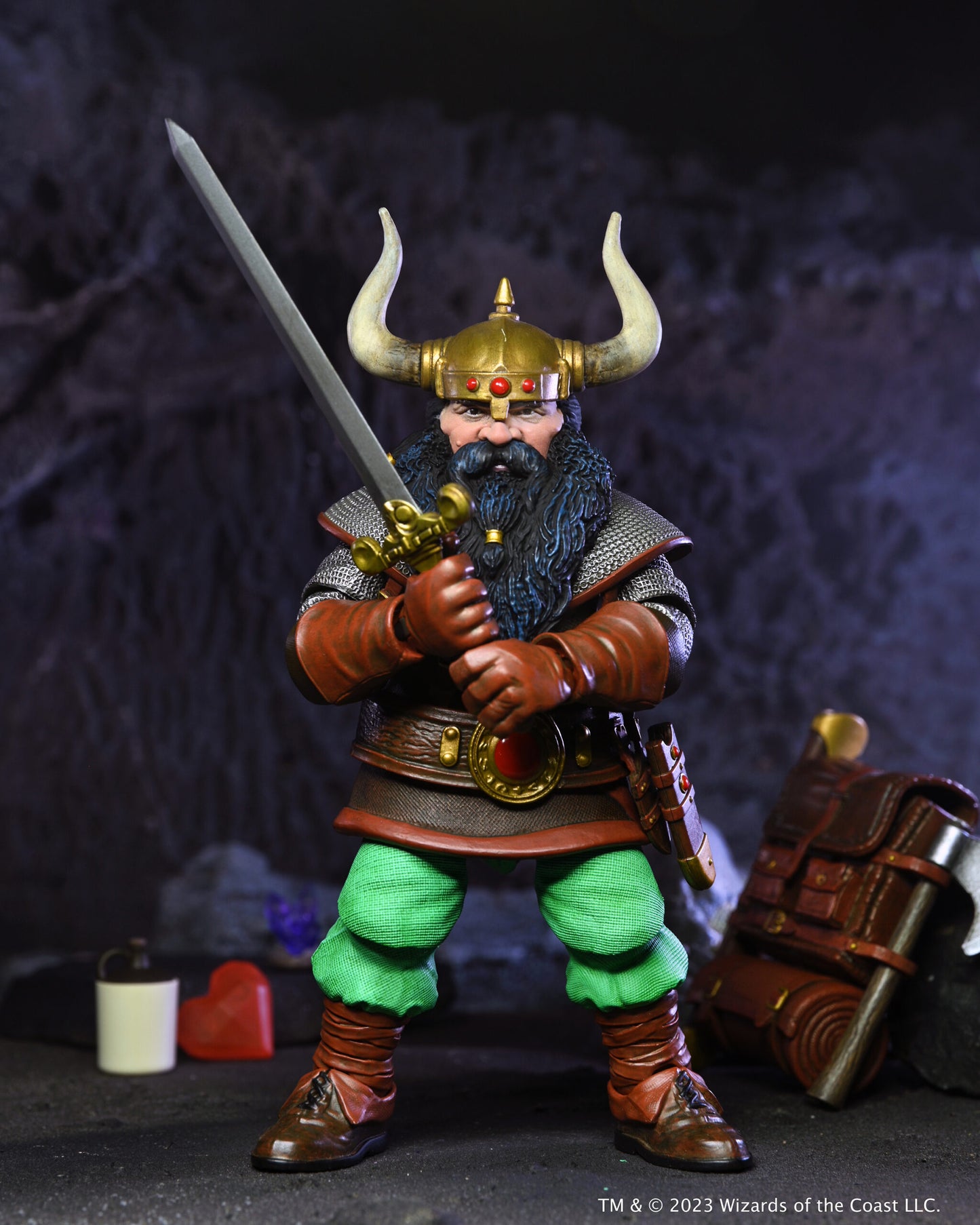 NECA: Dungeons & Dragons – Ultimate Elkhorn the Good Dwarf Fighter