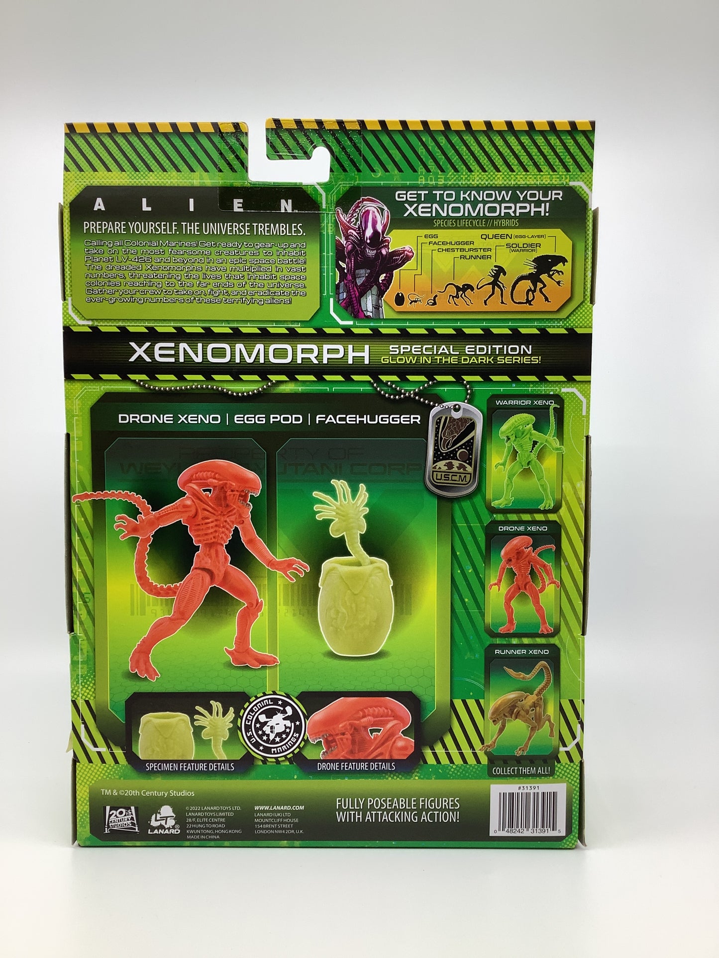 LANARD ALIEN COLLECTION XENOMORPH (GITD)