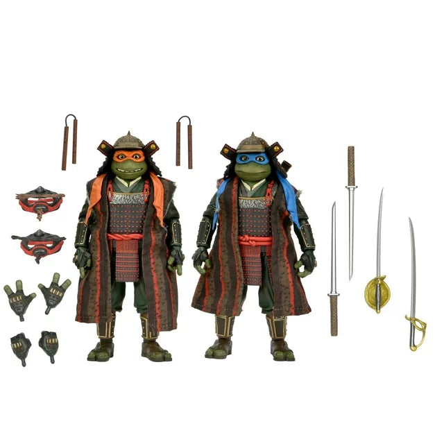 NECA Teenage Mutant Ninja Turtles 3 (Movie) - Leonardo & Michelangelo 2 Pack