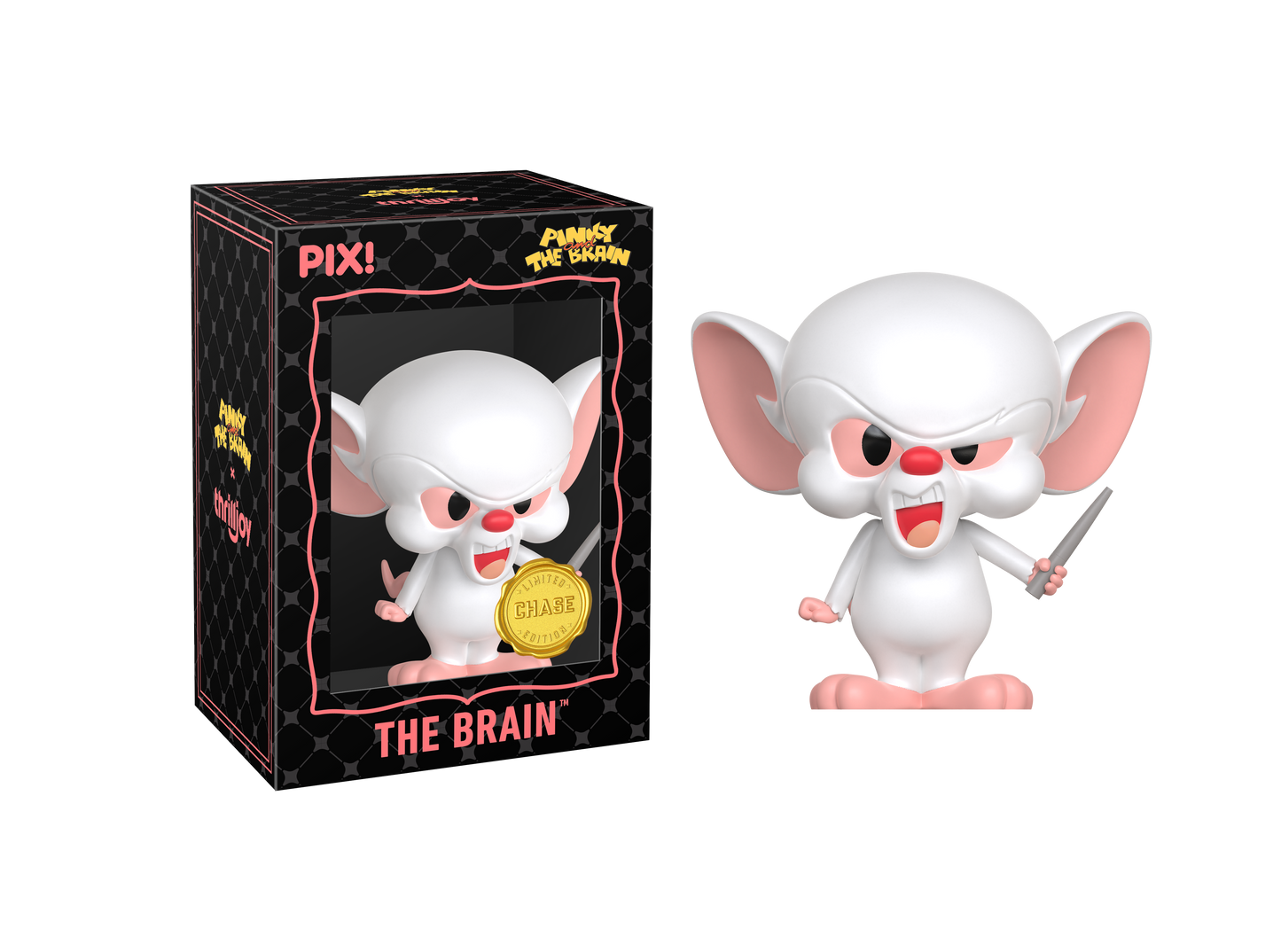 ThrillJoy - PIX! - Pinky and the Brain - The Brian: Pondering World Domination - Vinyl Figure
