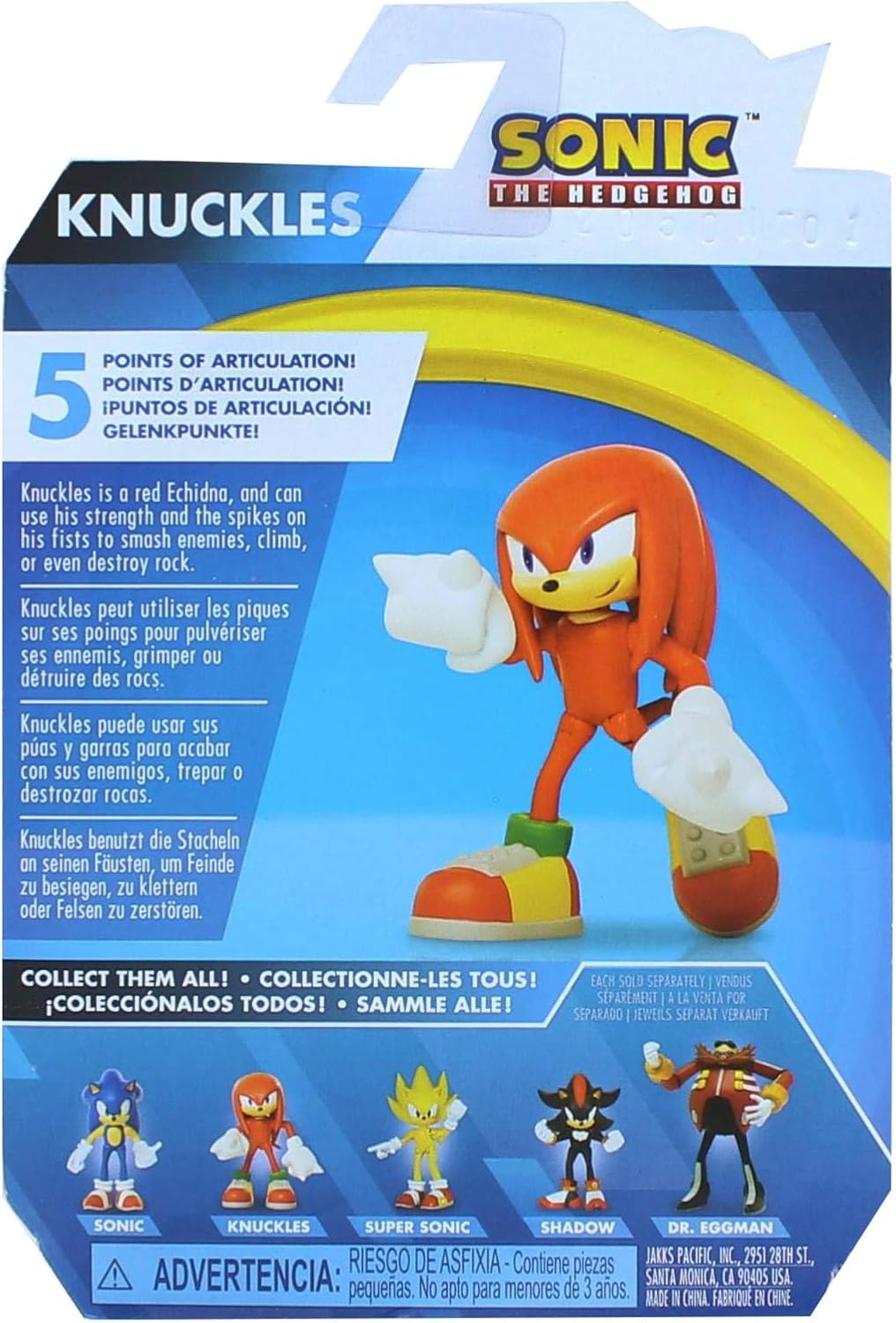 Jakks Pacific - Sonic the Hedgehog - Knuckles 2.5inch Action Figure