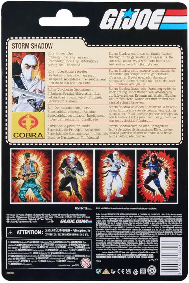 G.I. Joe - Classified Series - Retro Card Back - Storm Shadow