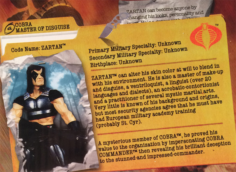 GI Joe Zartan Mini Statue Figure Palisades Limited Edition 625/1200