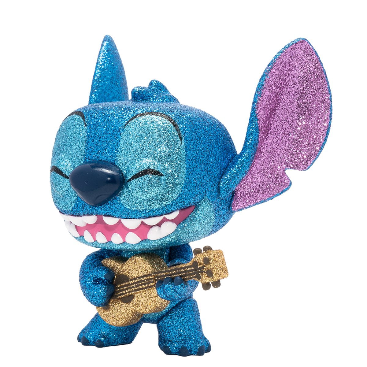 Lilo & Stitch Stitch with Ukulele Diamond Glitter Funko Pop! Vinyl Figure - Entertainment Earth Exclusive