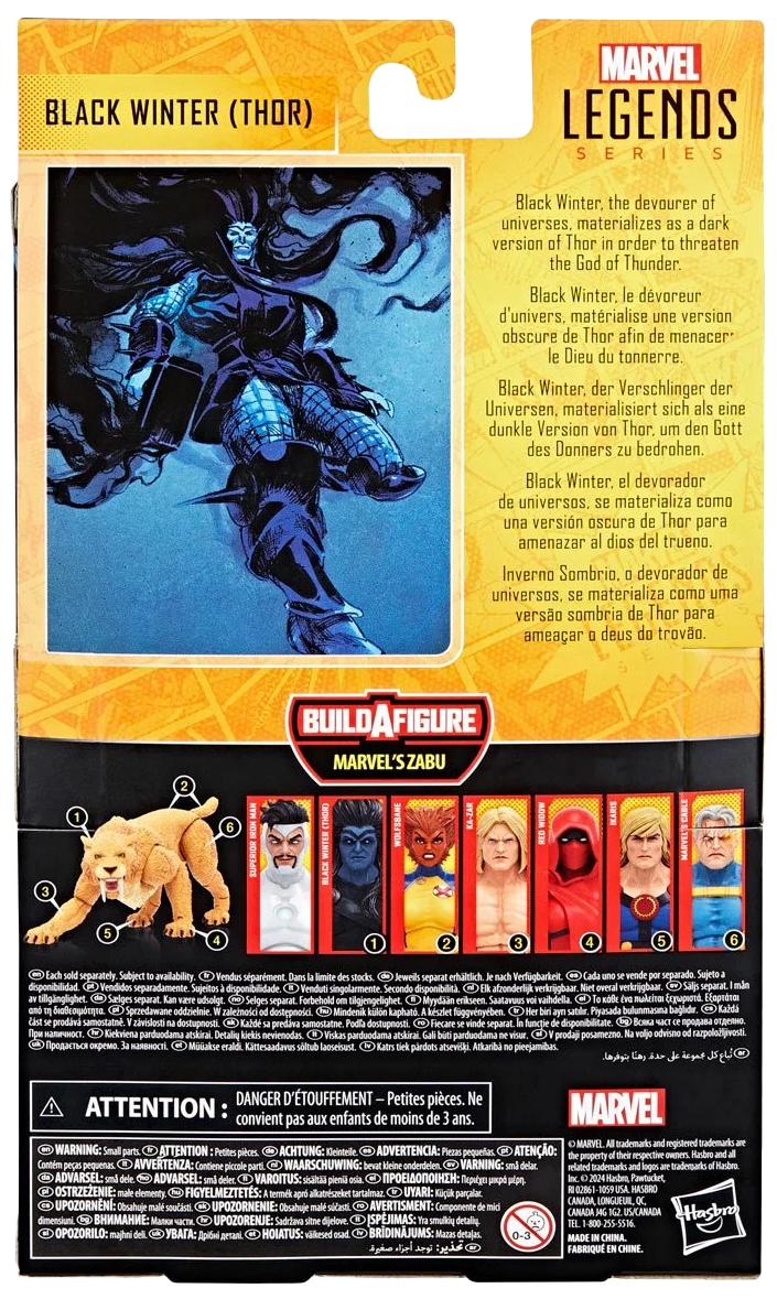 Marvel Legends Zabu Series Black Winter (Thor) 6-Inch Action Figure