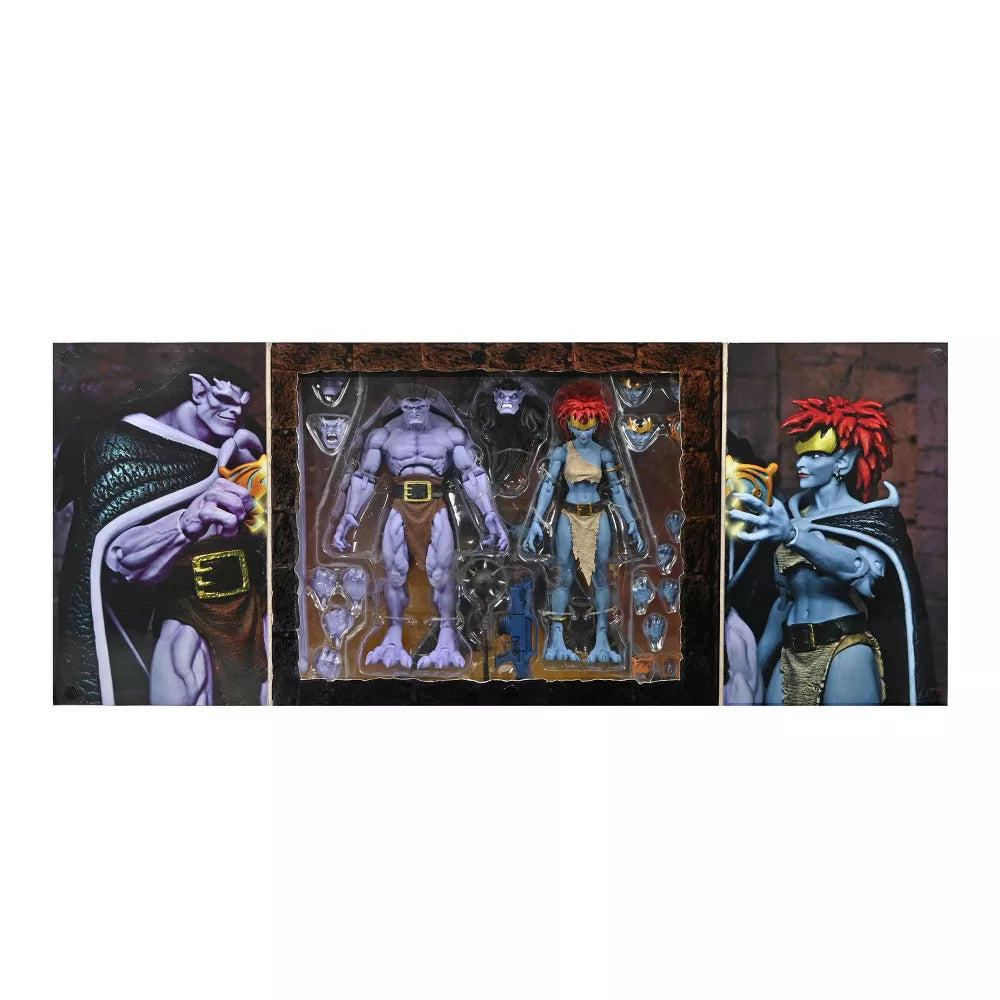 NECA Gargoyles Vows Ultimate Goliath and Demona 7" Action Figures - 2pk