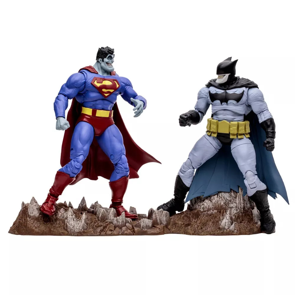 DC Multiverse - Bizarro vs. Batzarro Battle Scene Action Figure Set - 2pk