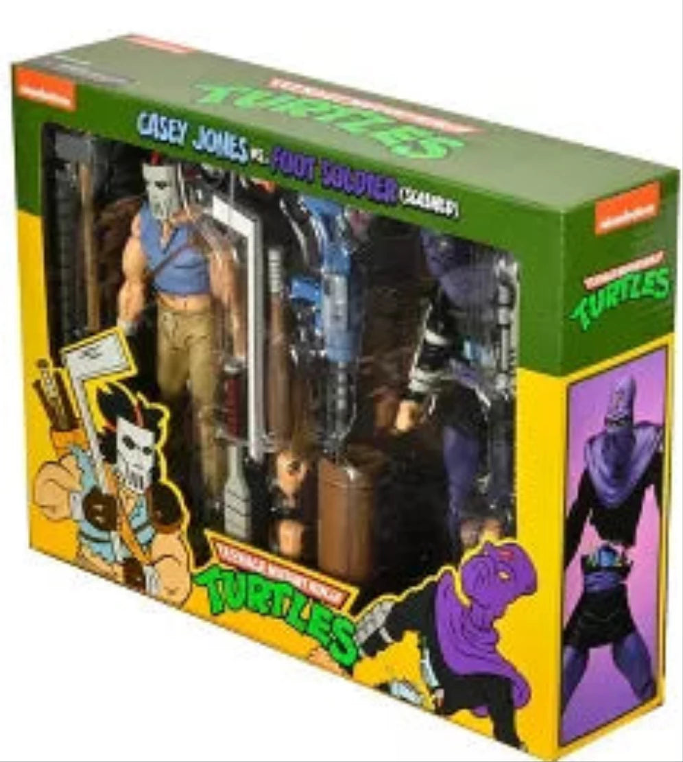 NECA
Teenage Mutant Ninja Turtles - 7" Scale Action Figure - Cartoon Series 3 Casey Jones & Foot Soldier