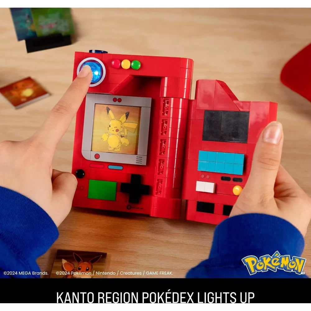 MEGA - Pokemon -  Kanto Region -  Pokedex Building Kit (322Pieces) for Collectors
