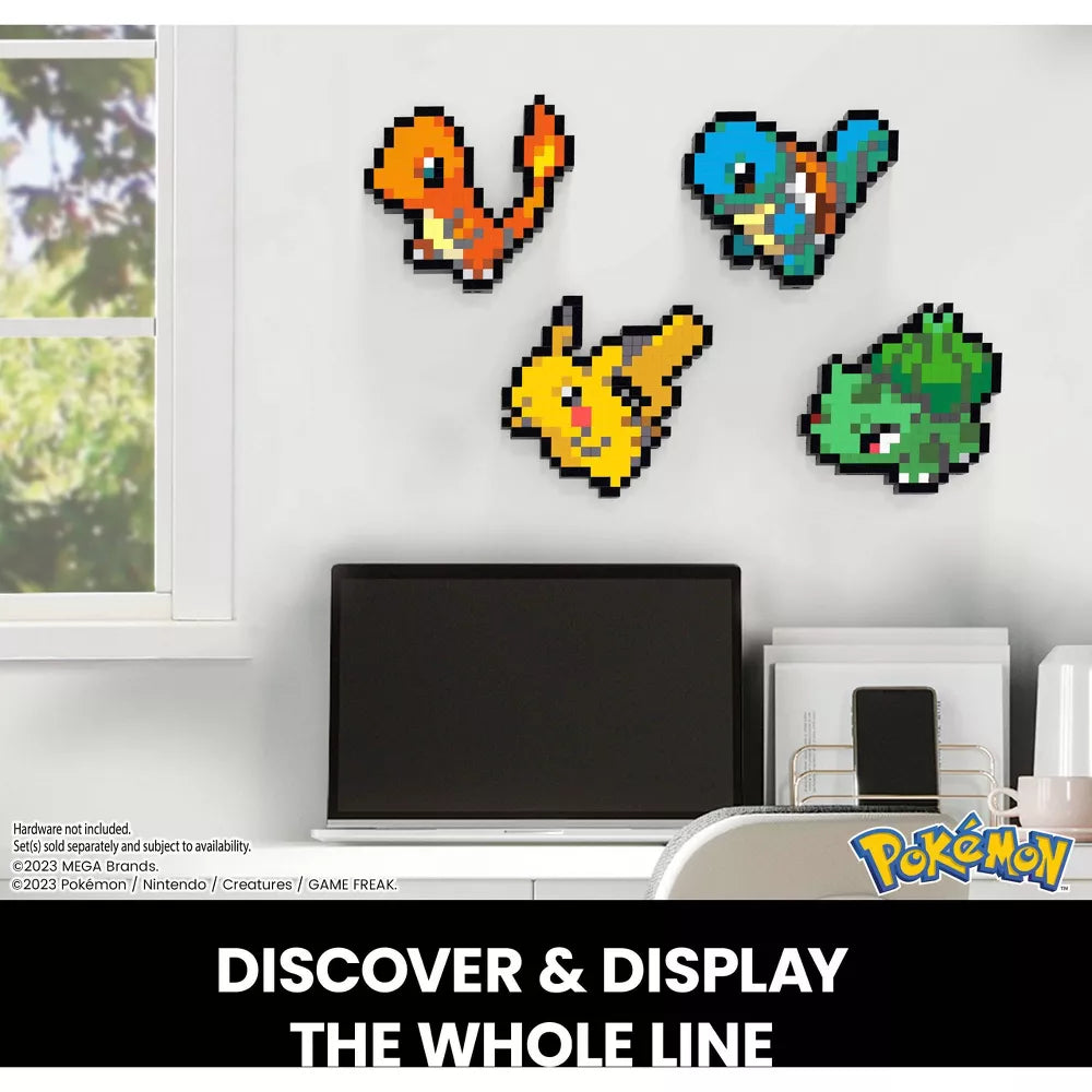 MEGA - Pokemon - Pikachu - Building Toy Kit (400 Pieces) Retro Set for Collectors