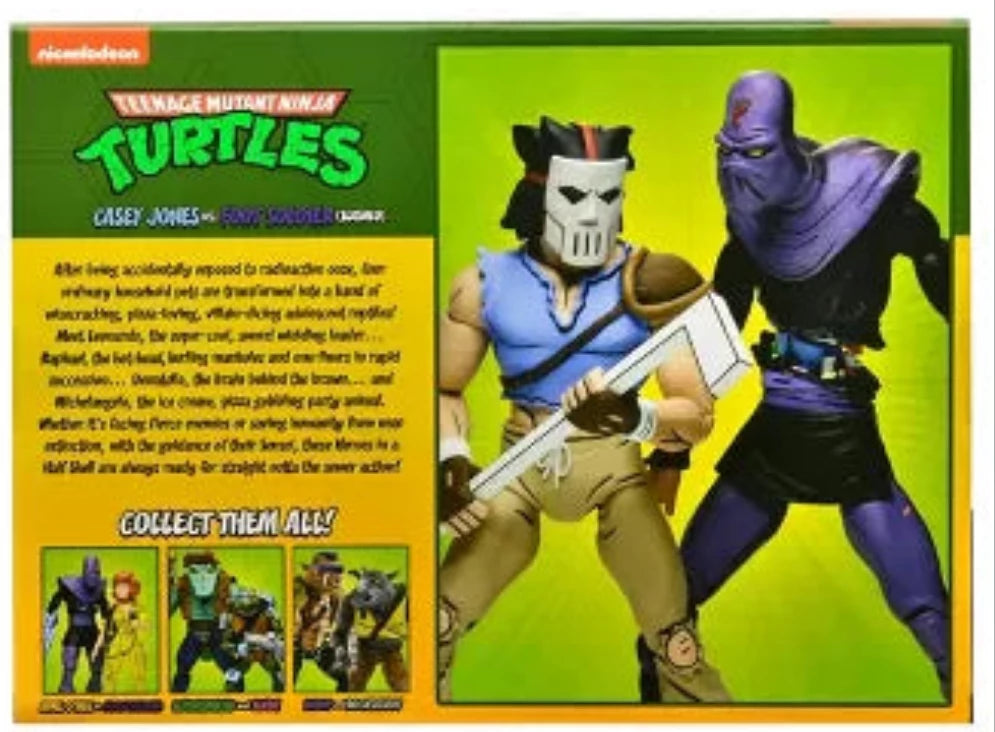 NECA
Teenage Mutant Ninja Turtles - 7" Scale Action Figure - Cartoon Series 3 Casey Jones & Foot Soldier