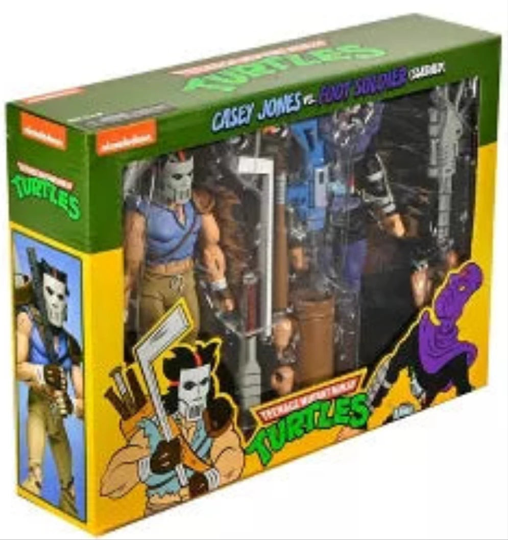 NECA
Teenage Mutant Ninja Turtles - 7" Scale Action Figure - Cartoon Series 3 Casey Jones & Foot Soldier