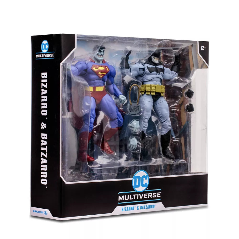 DC Multiverse - Bizarro vs. Batzarro Battle Scene Action Figure Set - 2pk