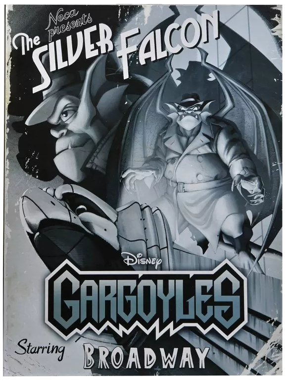 NECA - Gargoyles Detective Broadway "Silver Falcon" with Closed Wings