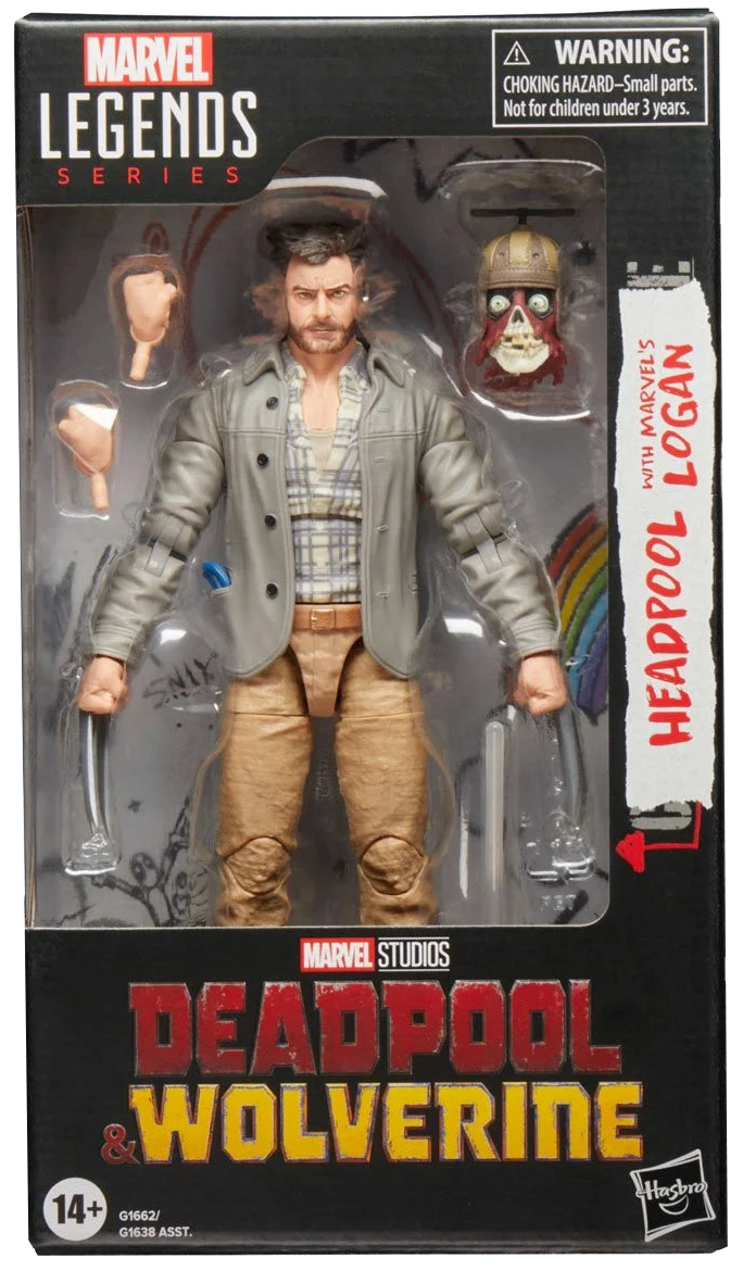 Deadpool & Wolverine Marvel Legends Headpool with Logan 6-Inch Action Figure