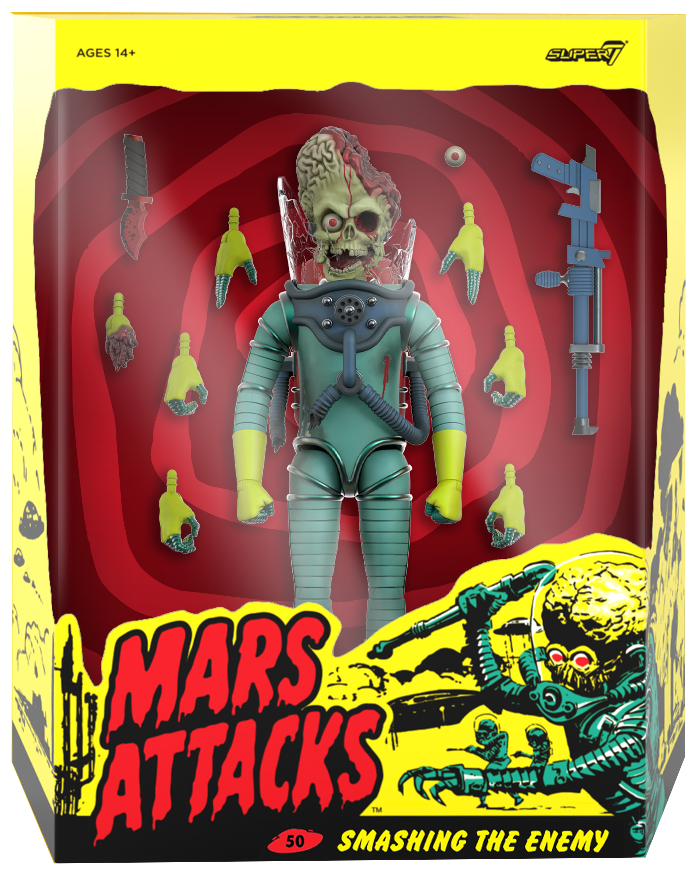 Super7 - Mars Attacks - Martian (Smashing the Enemy)