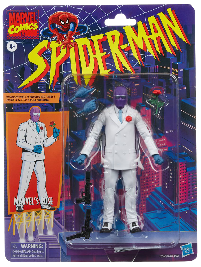 Spider-Man Retro Marvel Legends Rose 6-Inch Action Figure