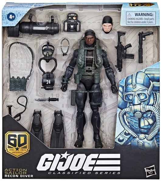 G.I. Joe Classified Series 60th Anniversary 6-Inch Action Sailor Recon Diver Action Figure