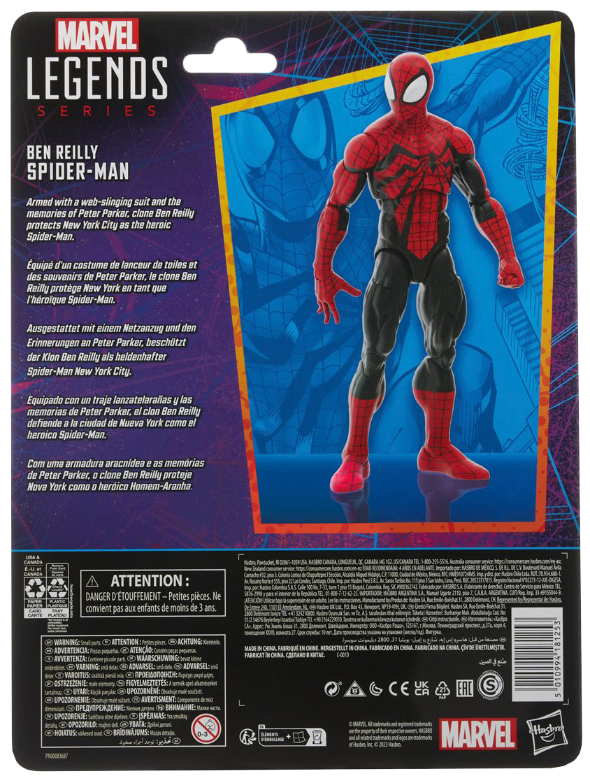 Spider-Man Retro Marvel Legends Ben Reilly Spider-Man 6-Inch Action Figure