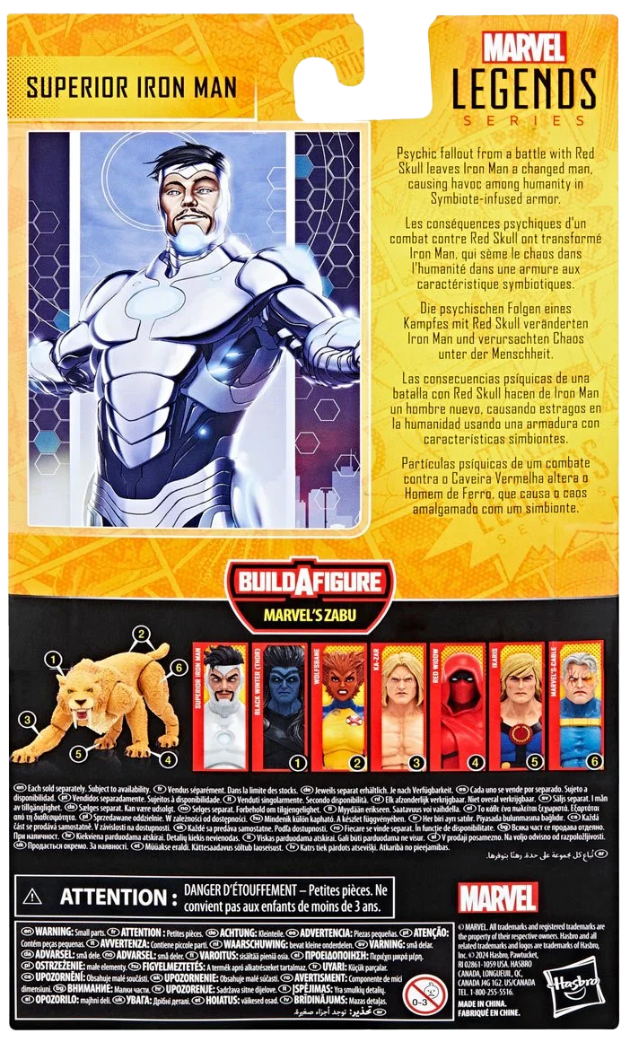 Marvel Legends Zabu Series Superior Iron Man 6-Inch Action Figure