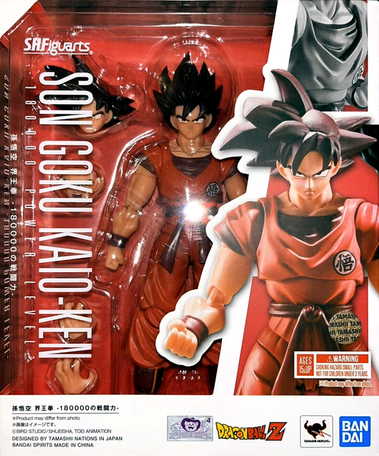 S.H. Figuarts - Son Goku Kaio-ken - 180000 Power Level - Dragon Ball Action Figure