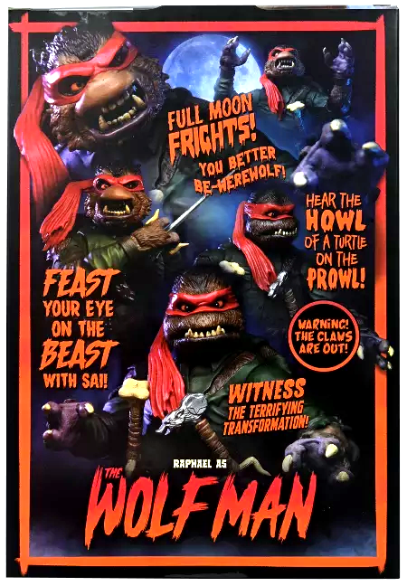 NECA -  Universal Monsters -  Teenage Mutant Ninja Turtles Raphael as the Wolfman