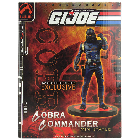 GI Joe Cobra Commander Mini Statue Figure Palisades Limited Edition 106/ 500