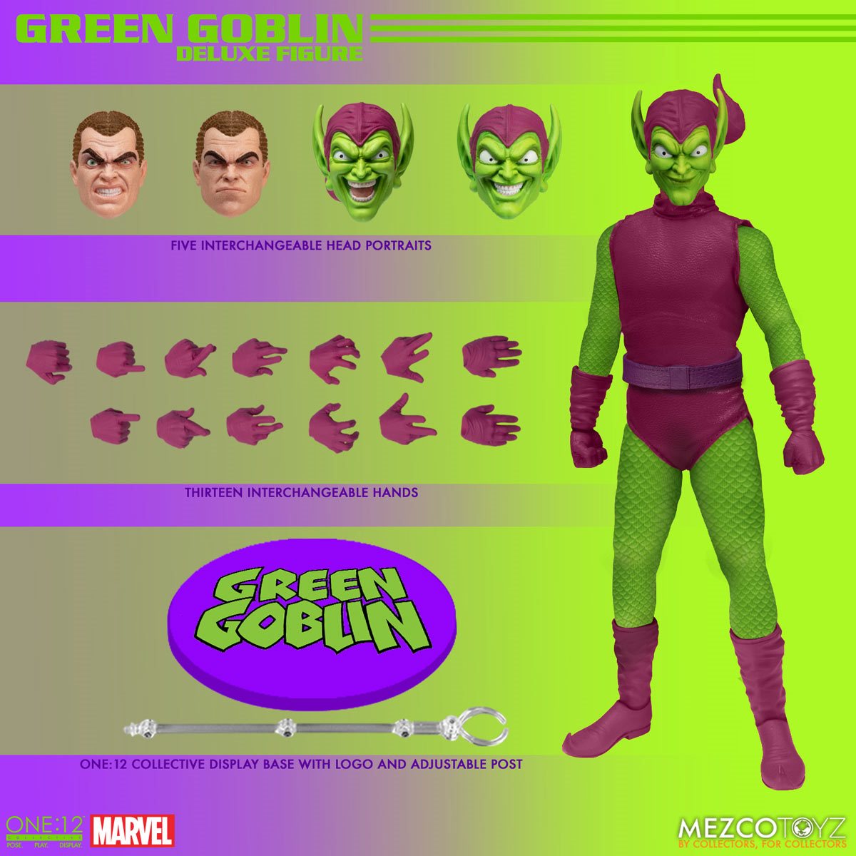 MEZCO - Spider-Man Green Goblin Deluxe Edition One:12 Collective Action Figure