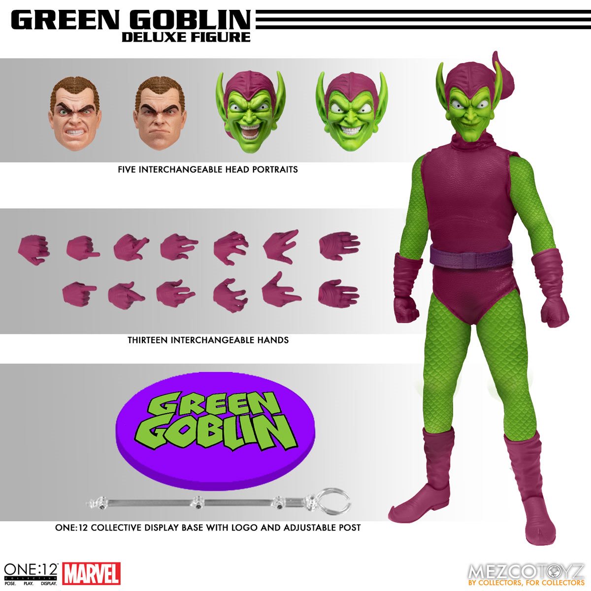 MEZCO - Spider-Man Green Goblin Deluxe Edition One:12 Collective Action Figure