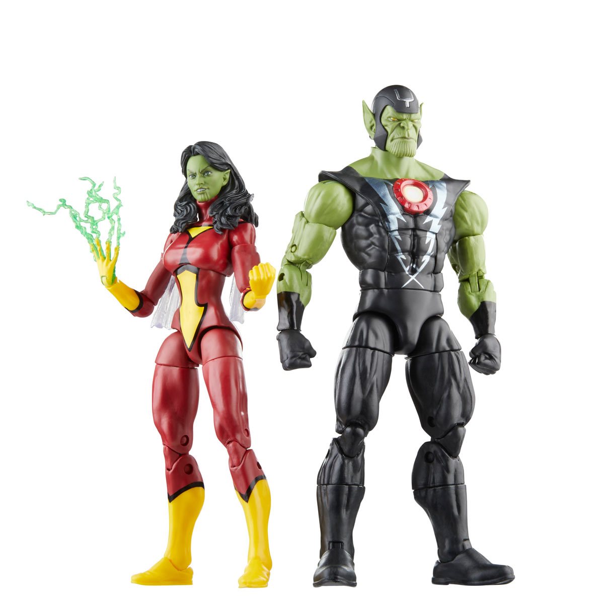 Avengers 60th Anniversary Marvel Legends Skrull Queen and Super-Skrull