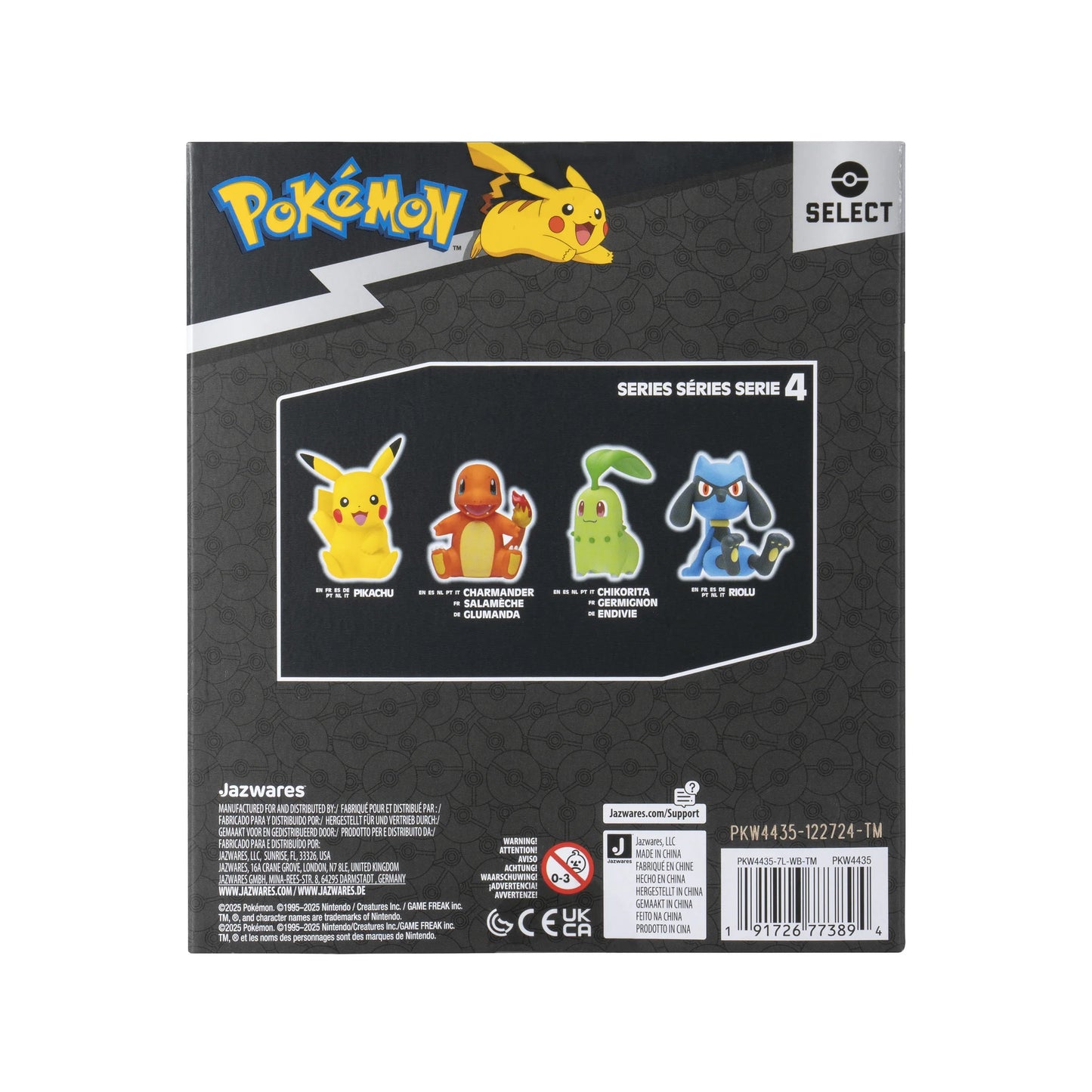 Jazwares - Pokemon - Series 4 - Pikachu - 4 inch Vinyl Figure