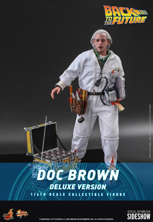 Hot Toys Doc Brown Deluxe Version – Figurine Retour Vers Le Futur (neuf)