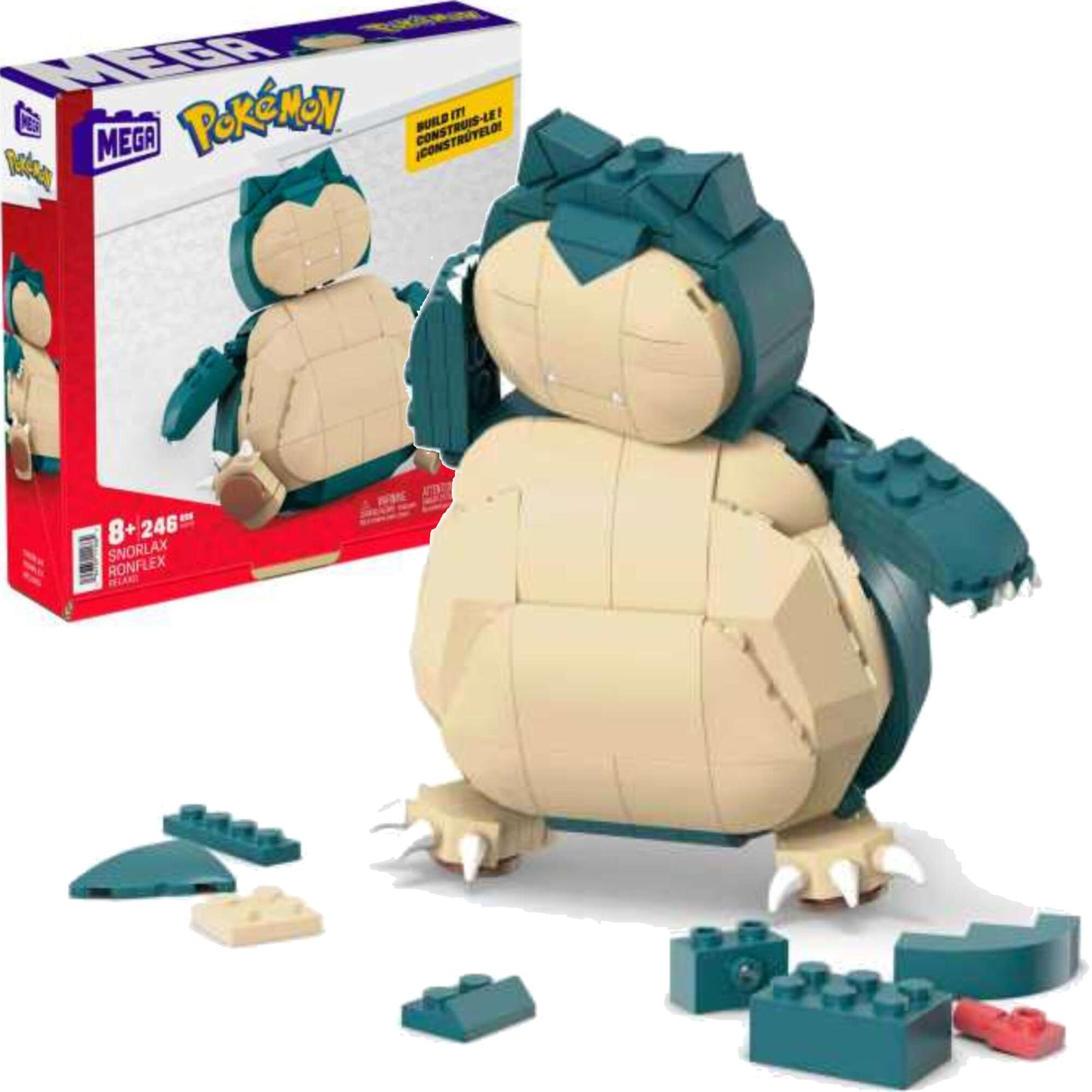 MEGA - Pokemon - Snorlax - Building Set - 246 Pcs