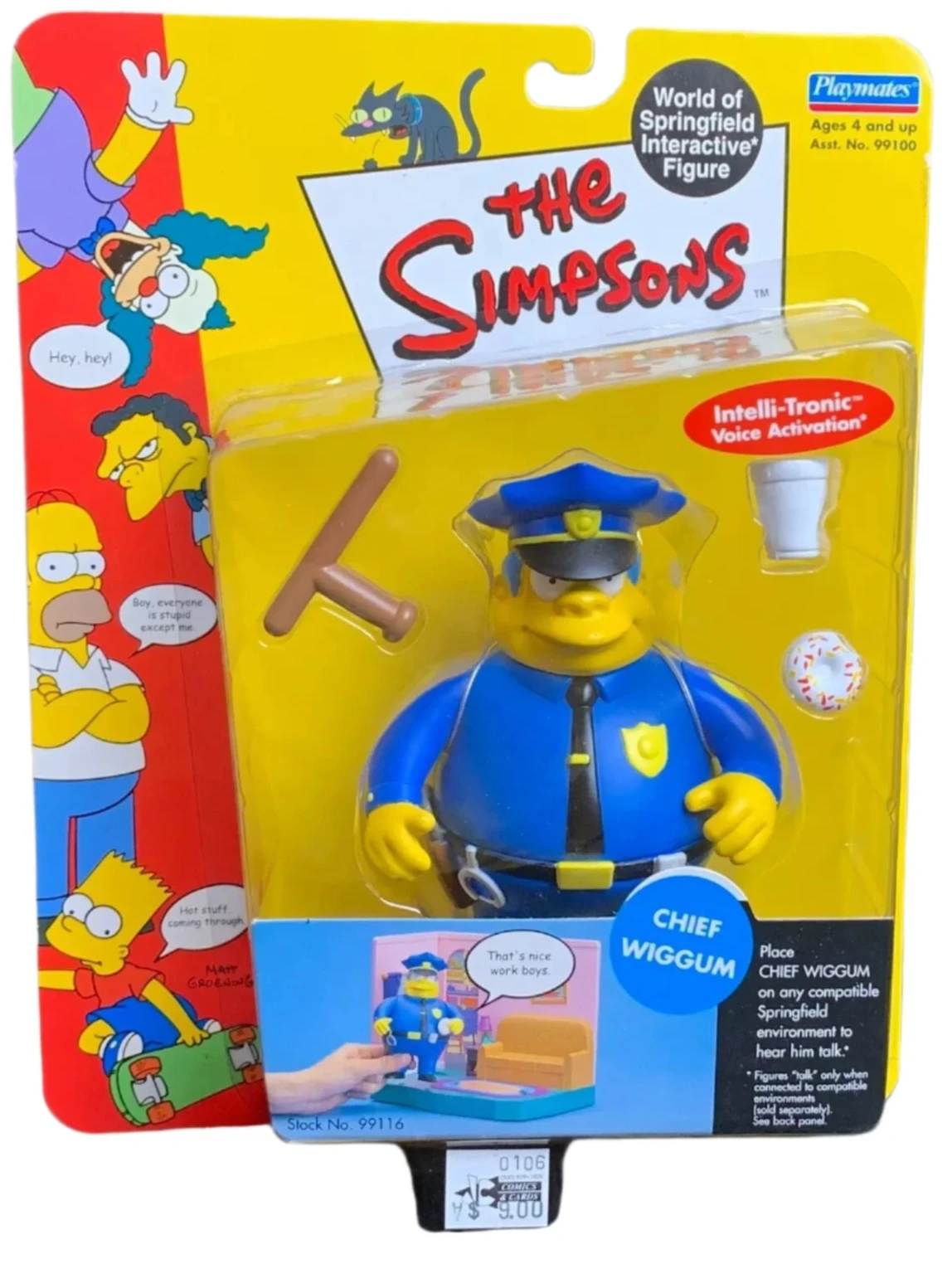 The Simpsons WOS World Of Springfield Chief Wiggum Figure Series 2 Playmates