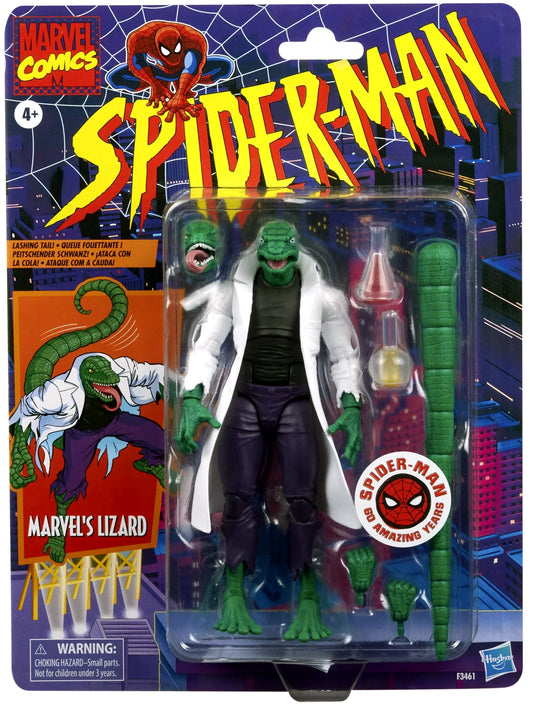 Marvel Legends Series Spider-Man 6-inch Marvel’s Lizard Retro Action Figure