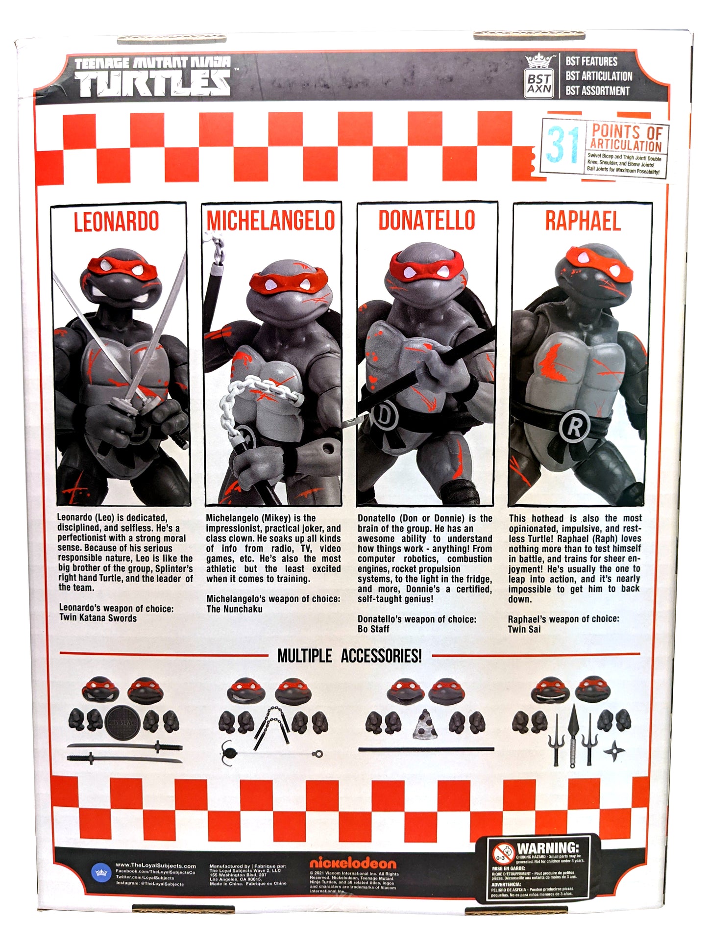 Teenage Mutant Ninja Turtles - BTS Pizza Box 4 Figure