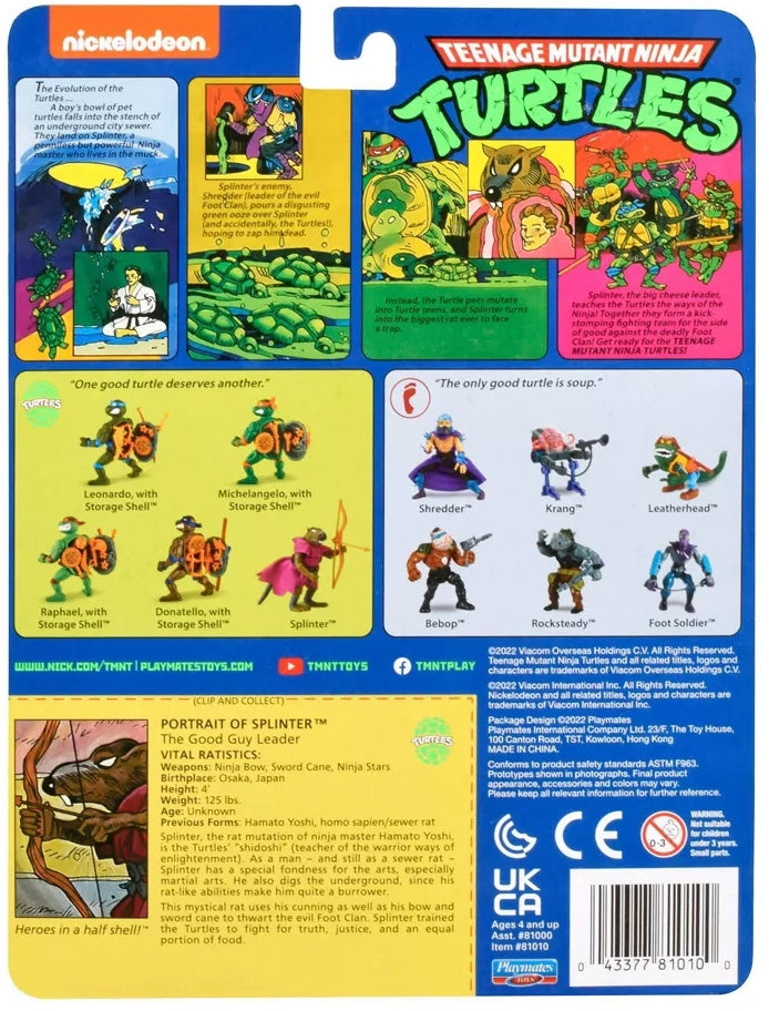 Teenage Mutant Ninja Turtles Splinter Action Figure