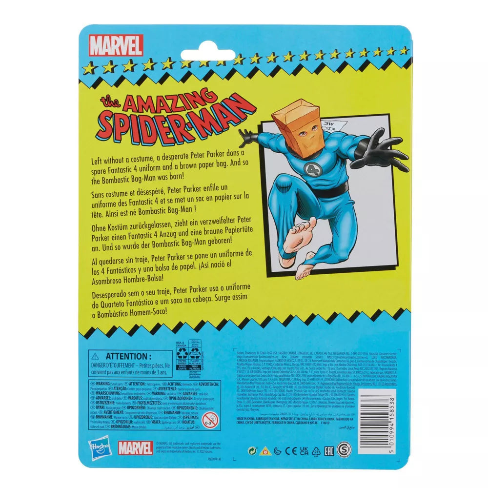 The Amazing Spider-Man - Bombastic Bag-Man Retro Marvel Legends 6” Scale Action Figure