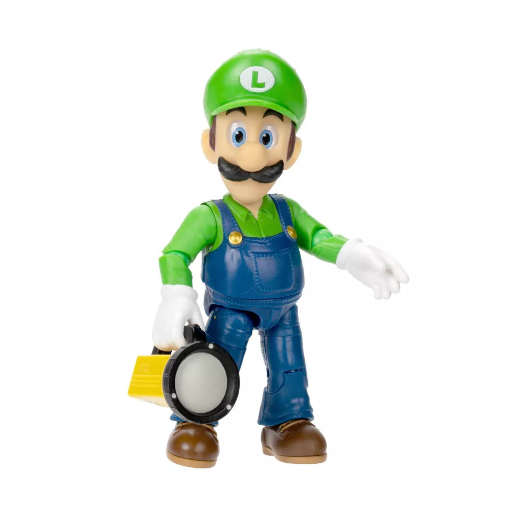 Nintendo The Super Mario Bros. Movie Luigi Figure with Flashlight Accessory