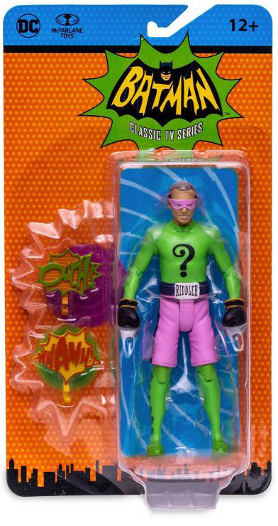 DC McFarlane -Boxing Gloves Riddler - Retro Figure Classic TV Series 1966 6"