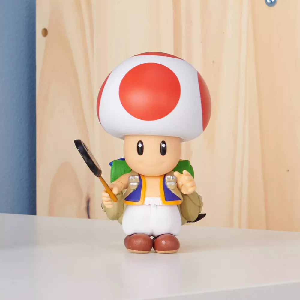 Nintendo The Super Mario Bros. Movie Toad Figure with Frying Pan Accessory
