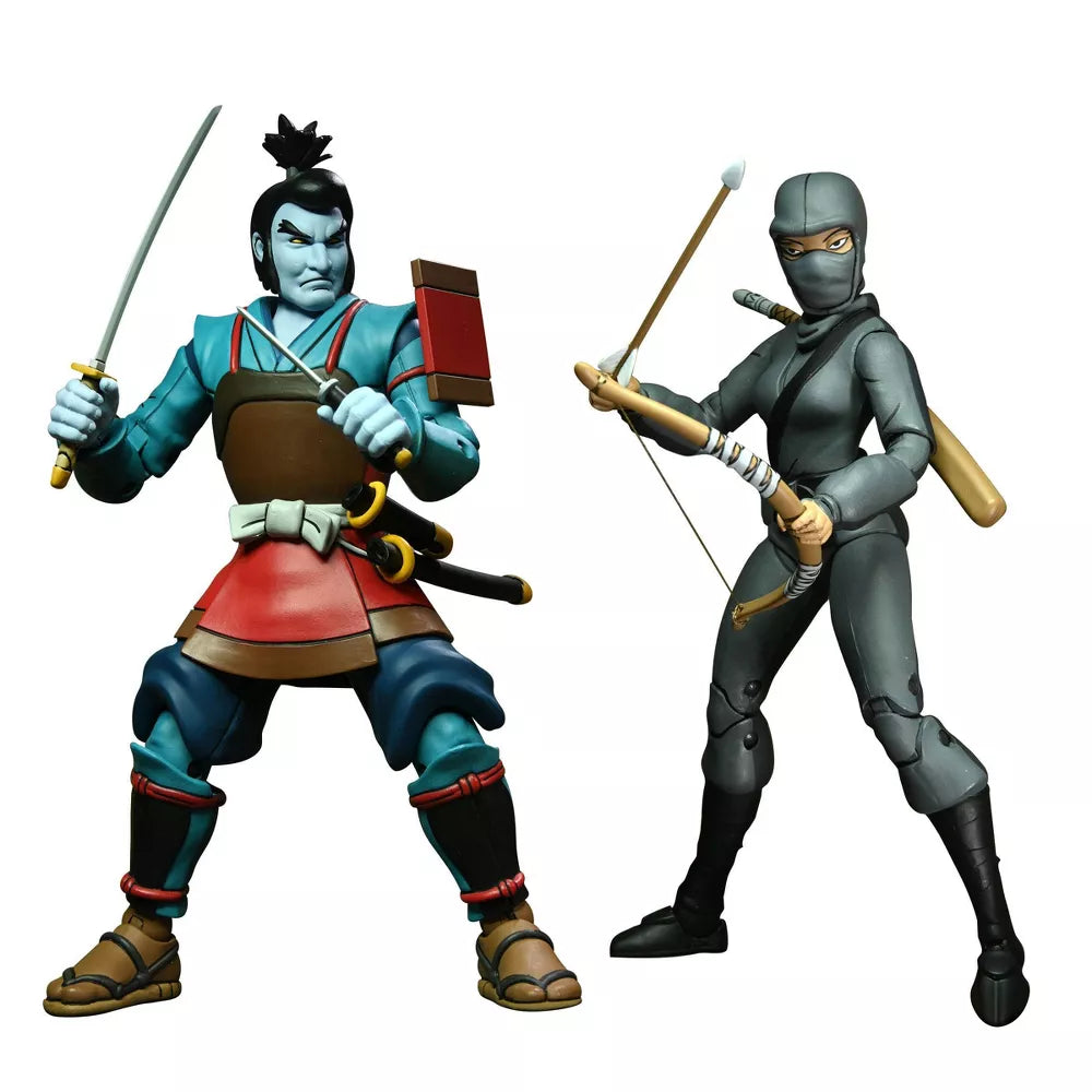 Teenage Mutant Ninja Turtles - Cartoon Chakahachi & Lotus 7" Action Figures 2pk