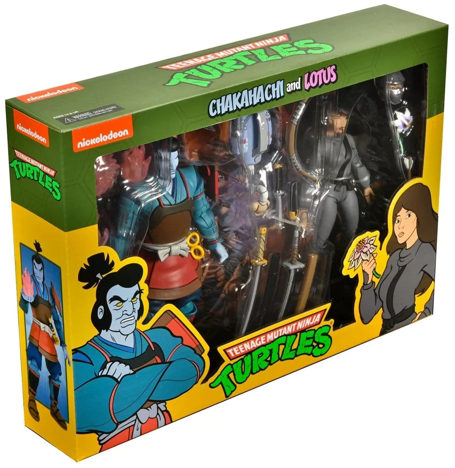 Teenage Mutant Ninja Turtles - Cartoon Chakahachi & Lotus 7" Action Figures 2pk