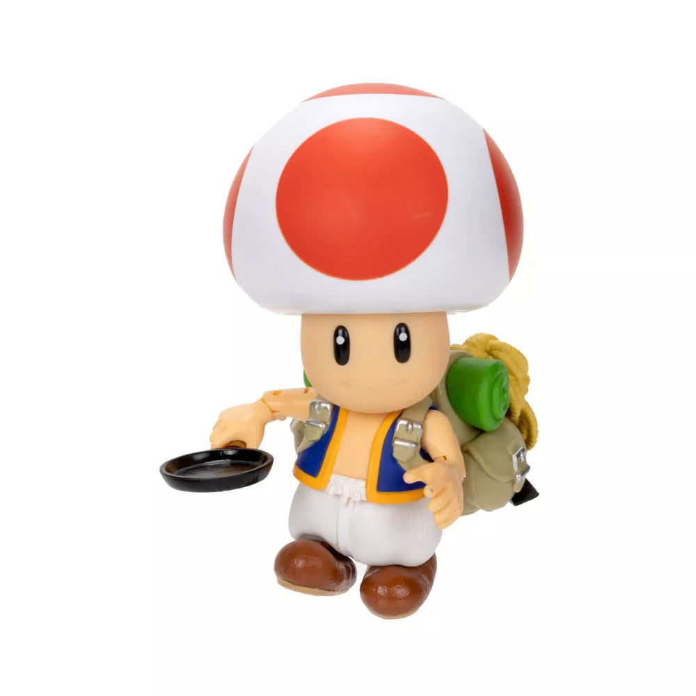 Nintendo The Super Mario Bros. Movie Toad Figure with Frying Pan Accessory